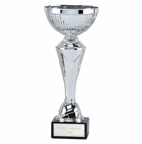 SILVER PRESENTATION CUP SIZE 31.5 CM  FREE ENGRAVING 419D TORCH