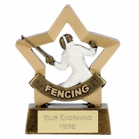 Mini Star Fencing Award Trophy AGGT 3.25 Inch