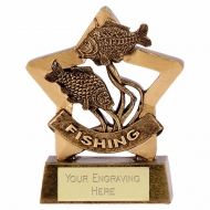 Mini Star Fishing Award Trophy AGGT 3.25 Inch