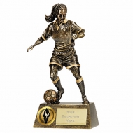 Pinnacle6 Football Trophy Female AGGT 6 Inch