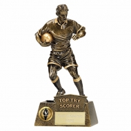 PINNACLE Rugby Trophy Award Top Try Scorer - AGGT - 8.75 Inch (22cm) - New 2018