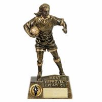 PINNACLE Female Rugby Trophy Award Most Improved - AGGT - 8.75 Inch (22cm)