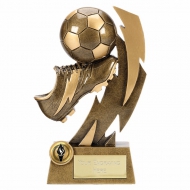 Gold Flash8 Football Boot Trophy AGGT 8.75 Inch