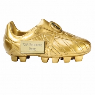 Premier7 Golden Boot Ebony Gold 7 Inch Football Trophy