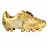 Premier6 Golden Boot Ebony Gold 5.75 Inch Football Trophy