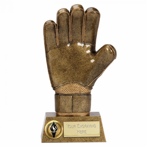 Pinnacle8 Goalie Glove AGGT 8.75 Inch Football Trophy