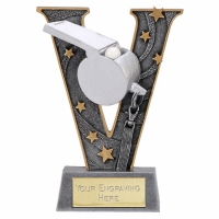 V Series Whistle ASGT 6 Inch Football Trophy