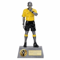 Pinnacle8 Referee AS/Black/Yellow 8.75 Inch Football Trophy