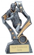 Flag Rugby Trophy Award 7.5 Inch (19cm) : New 2020