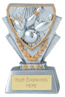 Ten Pin Bowling Trophy Award Mini Presentation Cup Trophy Award 3 3/8 Inch (8.5cm) : New 2020