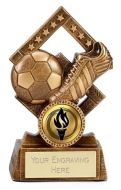 Cube Football Trophy Award 4.5 Inch (11.5cm) : New 2020
