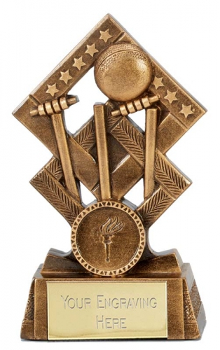 Cube Cricket Trophy Award 4.5 inch (11.5cm) : New 2020