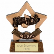 Mini Star Music Award Trophy AGGT 3.25 Inch