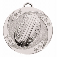 TARGET Rugby Stars Medal Silver 50mm