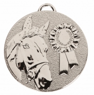 TARGET Horse Rosette Medal Silver 50mm