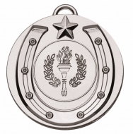 Target50 Horse Shoe Medal - Silver - 50mm- New 2018
