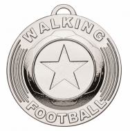 Target50 Walking Football Trophy Award Medal - Silver - 50mm diameter- New 2018