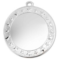 Silver Starburst Medal 70mm