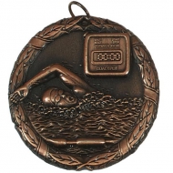 Laurel50 Swimming Medal Bronze 50mm