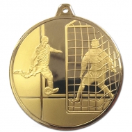 Frosted Glacier Footballer Medal Gold 50mm