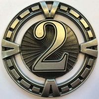 Varsity Medal Award 2nd Place 2 3/8 Inch (6cm) Diameter : New 2020