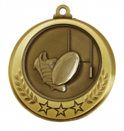 Spectrum Rugby Medal Award 2.75 Inch (70mm) Diameter : New 2020