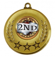 Spectrum 2nd Place Medal Award 2 Inch (50mm) Diameter : New 2020