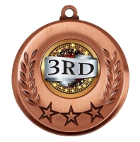 Spectrum 3rd Place Medal Award 2 Inch (50mm) Diameter : New 2020