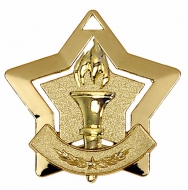 Mini Star Victory Medal Gold 60mm