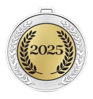 2025 Laurel Shiny Silver Prestige Medal 70mm