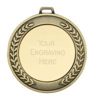Gold/Gold Prestige Engraved Medal 70mm