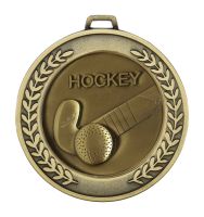 Antique Gold Prestige Heavyweight Hockey Medal 70mm