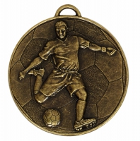Helix60 Footballer Medal Bronze 60mm
