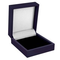 Medium Dark Blue Satin Medal Box