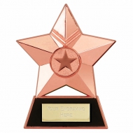 Star Plaque4 Bronze 4.75 Inch