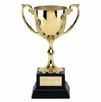 Recognition Gold Cast Presentation Cup Award Gold 7 1/8 Inch