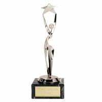 Reach For The Stars8 Silver Trophy Silver 8.25 Inch