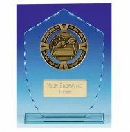 Varsity Swimming Glass Award Plaque 7 1/8 Inch (18cm) : New 2020