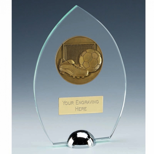 Gravity Peak Football Jade Glass Award 7 1/8 Inch (18cm) : New 2020