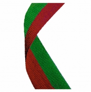 Medal Ribbon Red & Green Red/Green 7/8 x 32 Inch