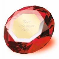 Clarity Red Diamond 3 7 8 Inch H (10cm H) : New 2019
