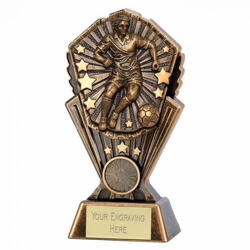 Cosmos Male Football Trophy 7 Inch (17.5cm) : New 2019