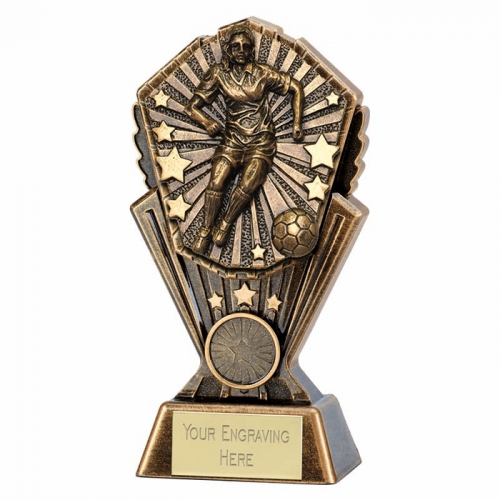 Cosmos Female Football Trophy 7 Inch (17.5cm) : New 2019