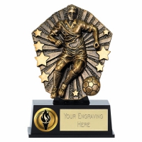 Cosmos Mini Male Football Trophy 4 7/8 Inch (12.5cm) : New 2019