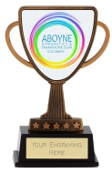 Bespoke Lion Presentation Cup Trophy Award Antique Gold 4 3/8 Inch (11cm) : New 2020