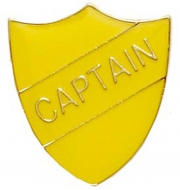 ShieldBadge Captain Yellow 22 x 25mm