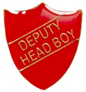 ShieldBadge Deputy Head Boy Red 22 x 25mm