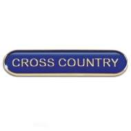BarBadge Cross Country Blue 40 x 8mm