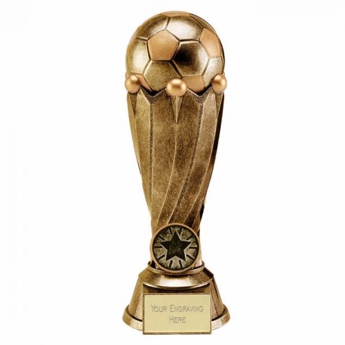 Tower Football Trophy Award Antique Gold 7.5 Inch (19cm) : New 2020