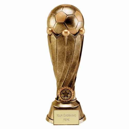 Tower Football Trophy Award Antique Gold 10.75 Inch (27cm) : New 2020